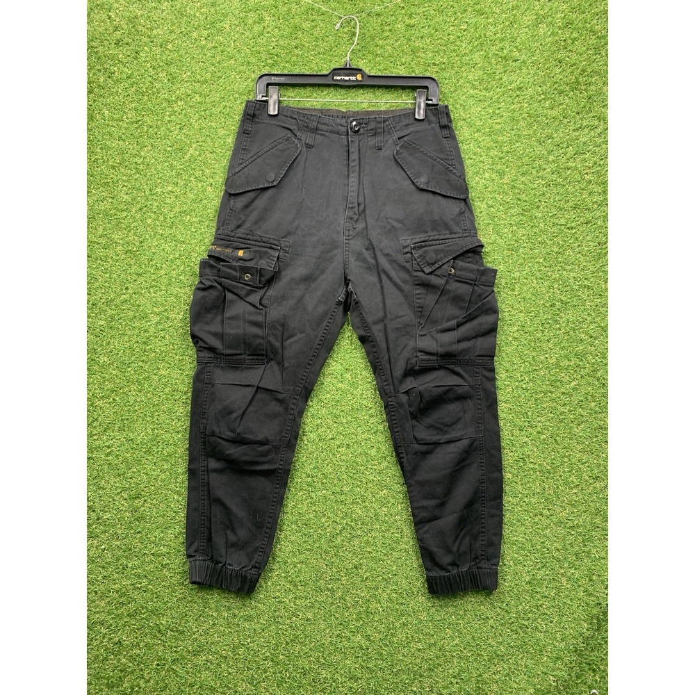 WTAPS Cargo Pants Mens 32 Black Size 2 Tapered Joggers Grunge 2200568955073